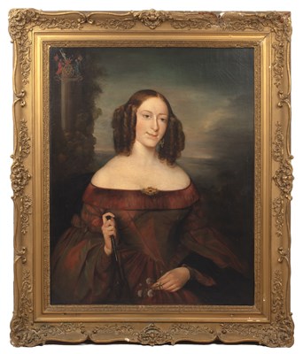 Lot 96 - English School (19th century) Portrait of a...