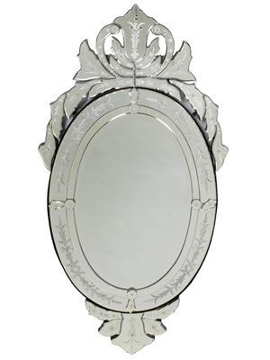 Lot 458 - A Venetian wall mirror