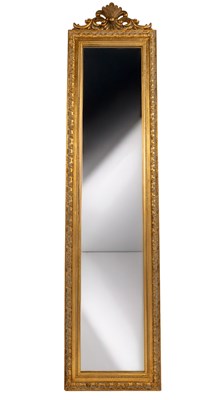 Lot 317 - A tall easel mirror