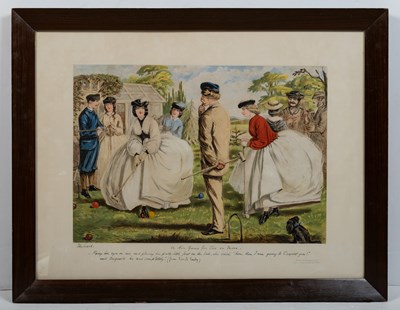 Lot 1049 - A group of four decorative lithographs after John Leech published by Agnew
