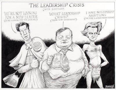 Lot 516 - Chris Riddell (b.1962) 'The Leadership Crisis',...