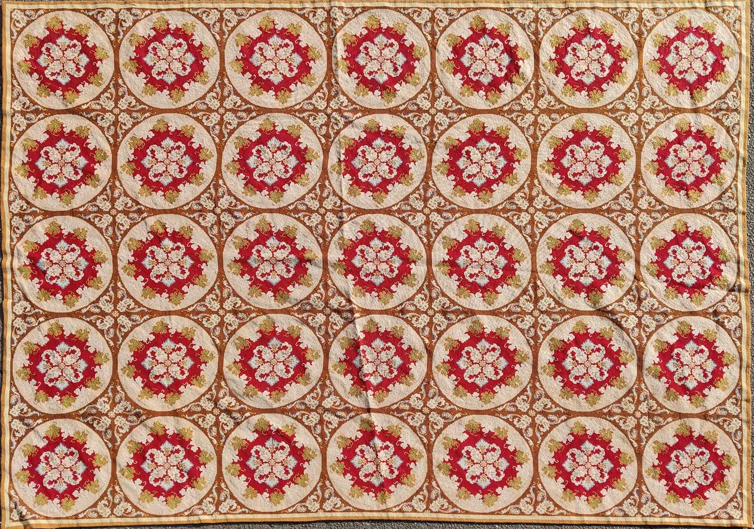 Lot 1408 - A 19th/20th century English needlepoint rug