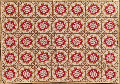 Lot 1408 - A 19th/20th century English needlepoint rug