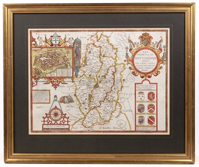 Lot 66 - John Speed 'The Countie of Nottingham...
