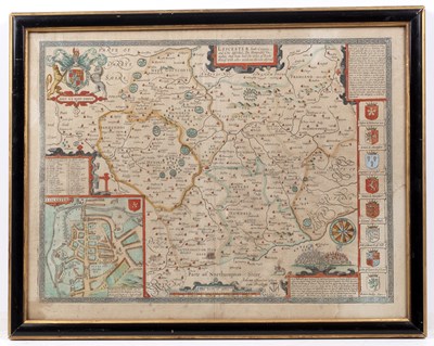 Lot 65 - John Speed 'Leicester, both Countye and Citie...