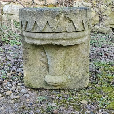 Lot 1476 - A cast composite stone corbel