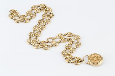 Lot 23 - A memorial locket pendant, embossed with a...