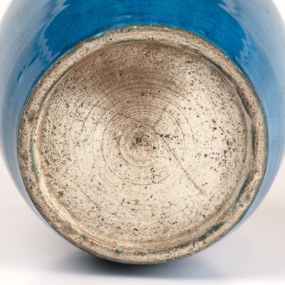 Lot 500 - Monochrome turquoise vase Chinese, 19th...