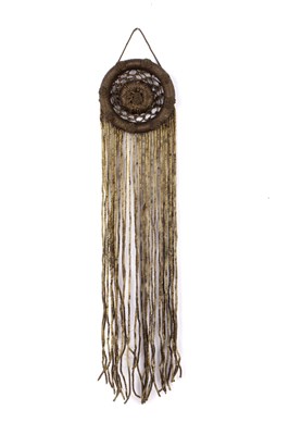 Lot 151 - Gold metal thread dream catcher Chinese of...