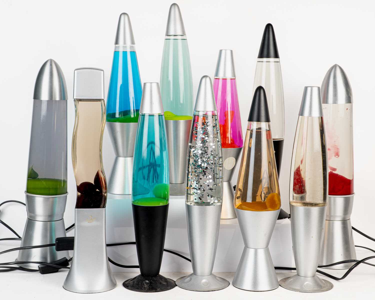 Lot 227 - A collection of eleven modern lava lamps