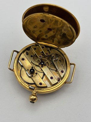 Lot 263 - Three antique watches, comprising a gold cased...
