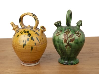 Lot 252 - Two glazed pottery jugs Portuguese, one of...