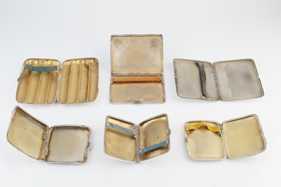 Lot 548 - An Edwardian silver cigar case, of lobed form,...