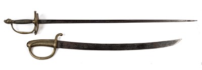 Lot 556 - Two early 19th century edged weapons