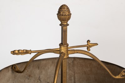 Lot 256 - A French bouillotte lamp