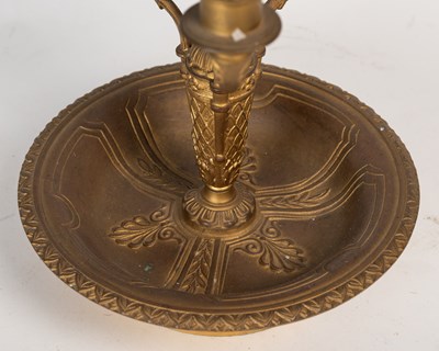 Lot 256 - A French bouillotte lamp