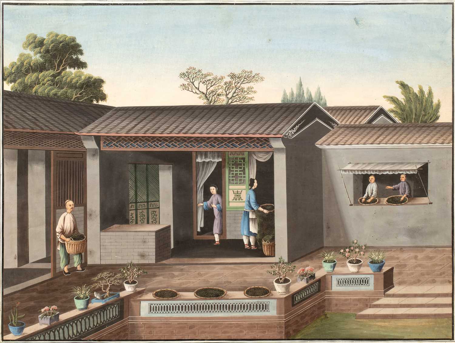 Lot 263 - Two export paintings Chinese, circa 1800-1820...