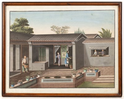 Lot 263 - Two export paintings Chinese, circa 1800-1820...