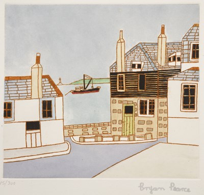 Lot 175 - Bryan Pearce (1929-2006) Westcott's Quay, 1979...