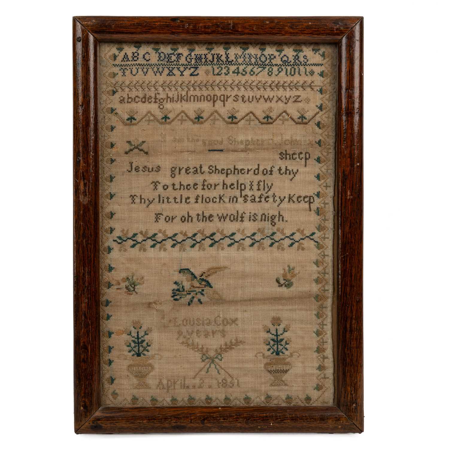 Lot 1016 - A Victorian sampler