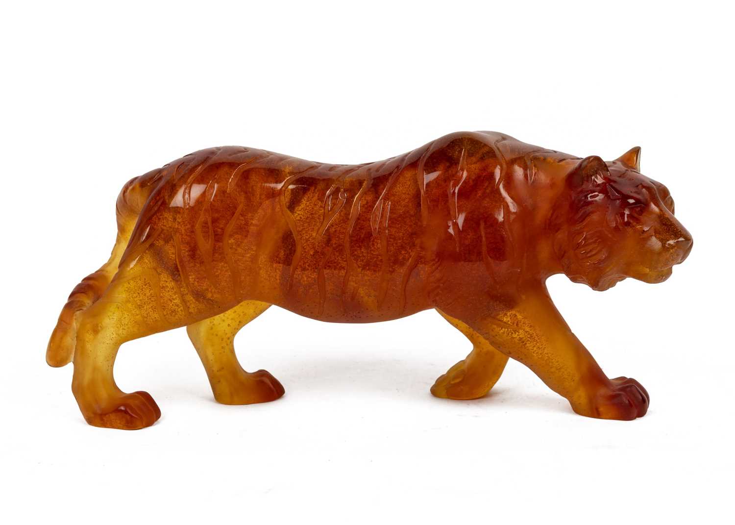 Lot 251 - A pâte-de-verre tiger