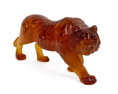 Lot 251 - A pâte-de-verre tiger