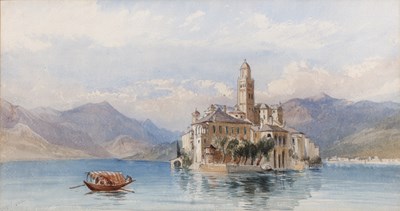 Lot 488 - David Hall McKewan (1817-1873) Lake Orta,...