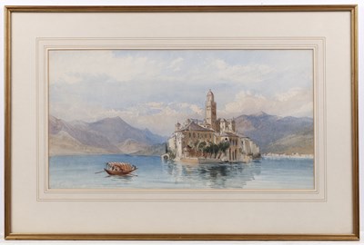 Lot 488 - David Hall McKewan (1817-1873) Lake Orta,...