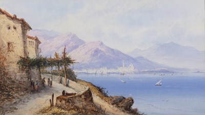 Lot 488 - David Hall McKewan (1817-1873) Lake Orta,...