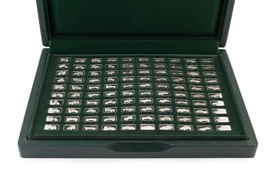 Lot 438 - The 100 Greatest Cars silver collection, of...