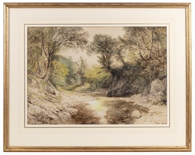 Lot 517 - William West (1810-c.1870) 'On the River Rhiw',...