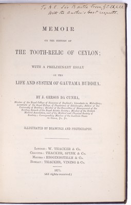 Lot 653 - An ecletic group of 4 titles vis:- da CUHNA...
