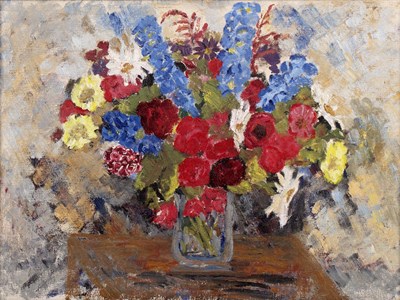 Lot 148 - C. Franklin White Still life - mixed flowers...