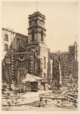 Lot 101 - Henry Rushbury (1889-1968) St Olave's, Tooley...
