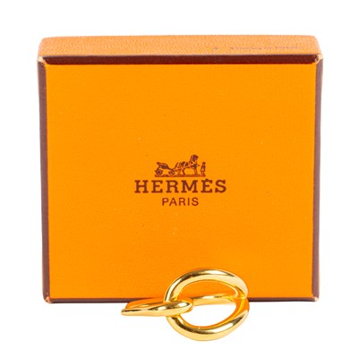 Lot 354 - A Hermès Anneau De Foulard jumbo scarf ring,...