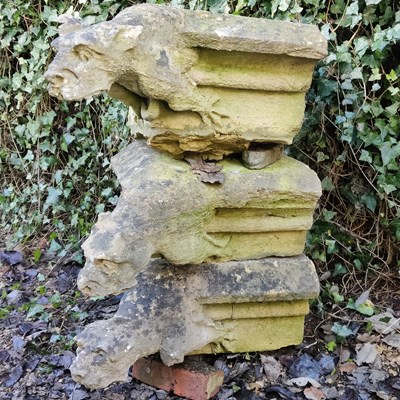 Lot 1454 - Three gargoyles or grotesques