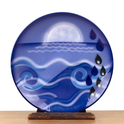 Lot 347 - Poole Pottery Studio Four ceramic plates or...