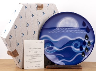 Lot 347 - Poole Pottery Studio Four ceramic plates or...