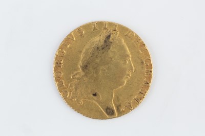 Lot 187 - A George III spade guinea, dated 1791