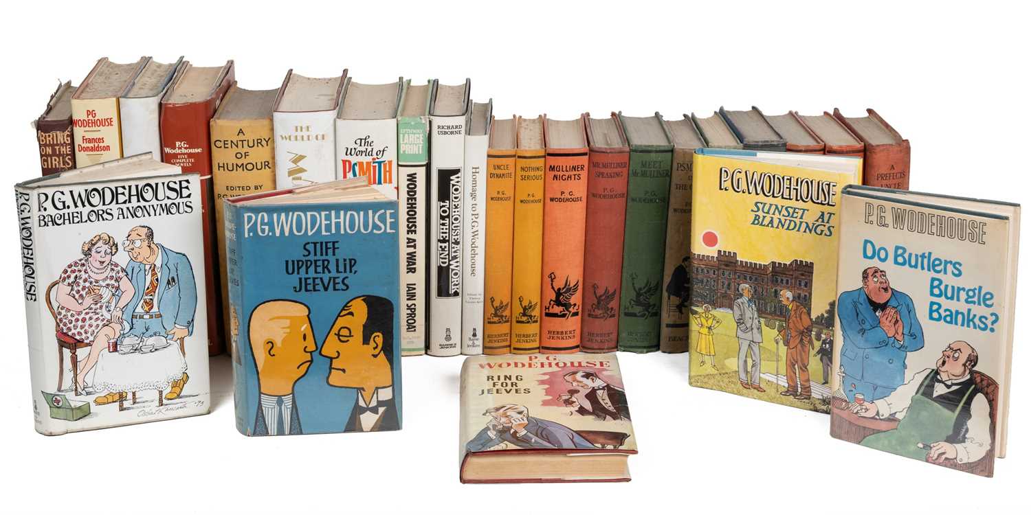 Lot 1093 - A large collection of books by P.G. Wodehouse