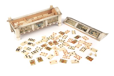 Lot 8 - A Napoleonic prisoner of war games box,...