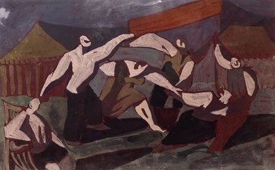 Lot 292 - Norman Basil Towne (1915-1987) Dancing figures,...