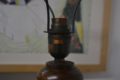 Lot 18 - Attributed to Heals Oak, standard lamp, with...