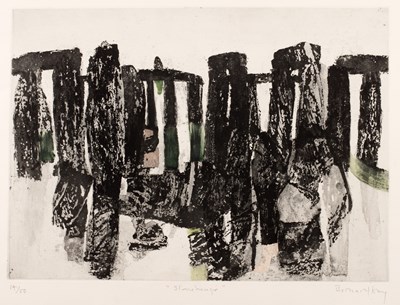 Lot 127 - Bernard Kay (British, 1927-2021) 'Stonehenge',...
