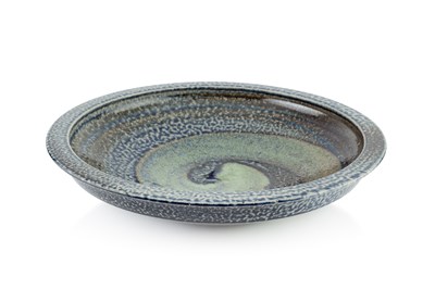 Lot 713 - Jane Hamlyn (b.1940) Large dish blue and green...