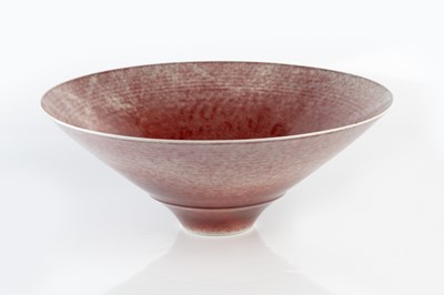 Lot 729 - Peter Lane (b.1932) Large bowl porcelain, with...