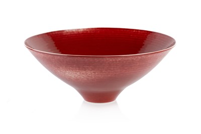Lot 725 - Peter Lane (b.1962) Dappled conical bowl with...
