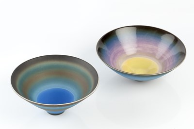 Lot Peter Lane (b.1932) Two bowls porcelain with...