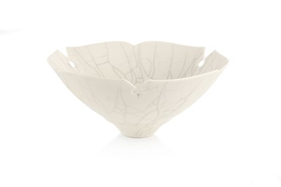 Lot 573 - Peter Lane (b.1932) Bowl of foliate shape form...