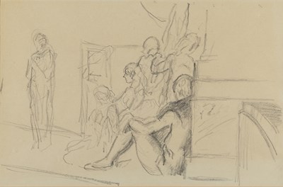 Lot 147 - Clifford Hall (1904-1973) The Rehearsal signed...